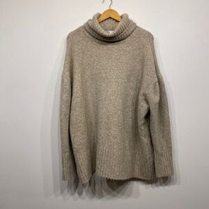 Zara Turtleneck Oversized Chunky Sweater Size Medium-Large